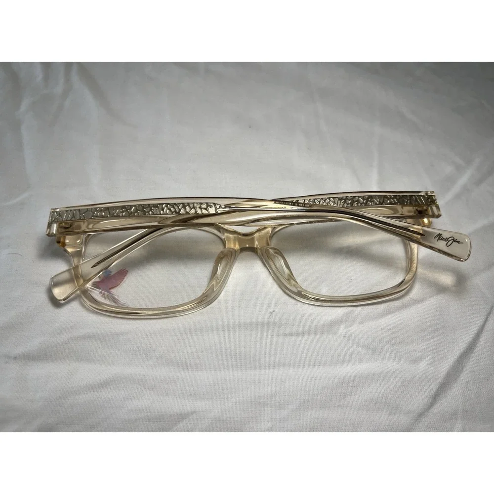 MAUI JIM MJO2202-77SF 52-17-135 CHAMPAGNE CRYSTAL FLEX HINGE TM15